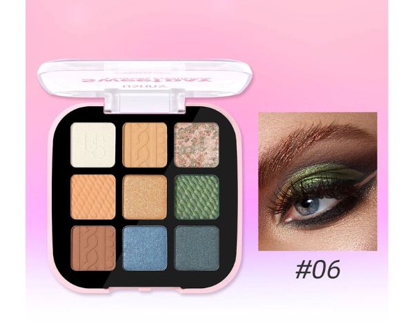 Ushas Sweet Day 9 Color Eyeshadow Palette - Long Lasting Makeup Kit Set
