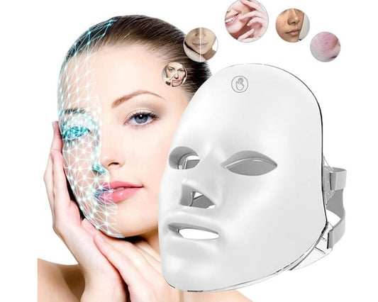 LED facial beauty mask for skincare routine