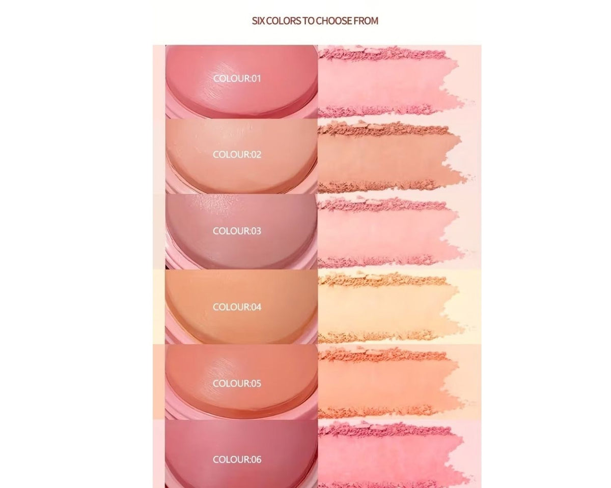 Matte face blush for everyday makeup