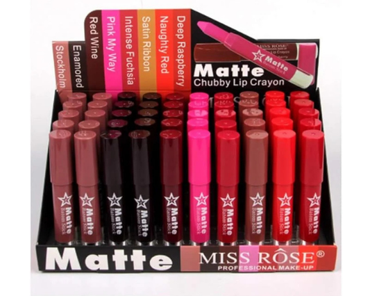 Matte lip crayon