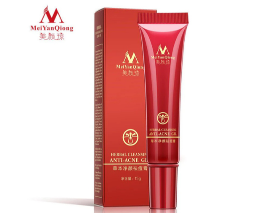 Herbal acne treatment face cream by MeiYanQiong for daily skincare.