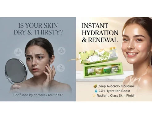Combination skin care routine for oily and dry areas