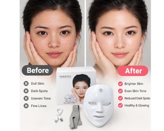 LED face mask for radiant-looking skin