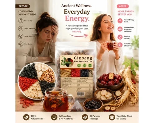 Ginseng Five Treasure Herbal Tea bags