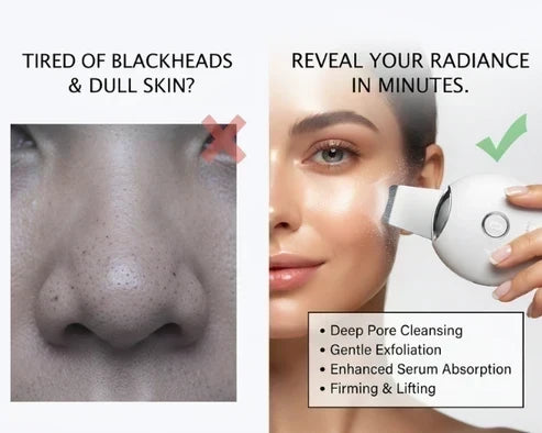 Facial cleansing brush used in a skincare routine