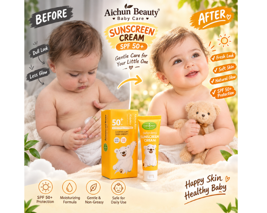 Baby sunscreen SPF 50 for sun protection