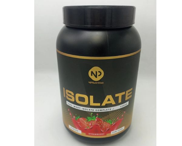 NP Nutrition 100% Whey Isolate Complete Strawberry Protein Powder 1000g