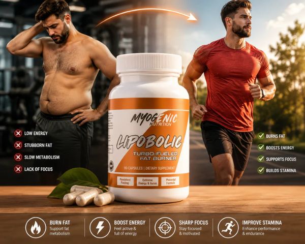 MYOBOLIC Nutrition Lipobolic Turbo-Fueled Fat Burner Capsules - 90 Caps