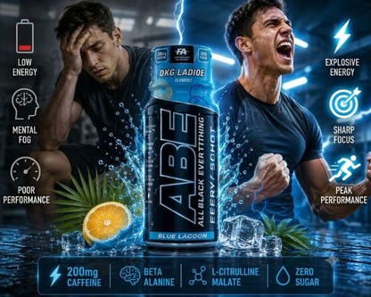 Applied Nutrition ABE Pre-Workout Energy Shot - Blue Lagoon Flavor, UAE