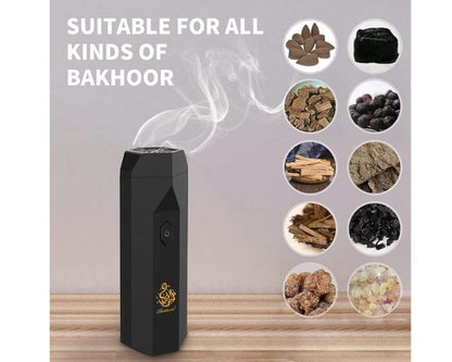 Bishkoor Electric Hair Bakhoor Comb - Portable Arabian Incense Burner 4