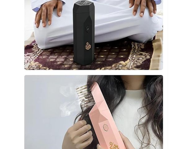 Bishkoor Electric Hair Bakhoor Comb - Portable Arabian Incense Burner 4
