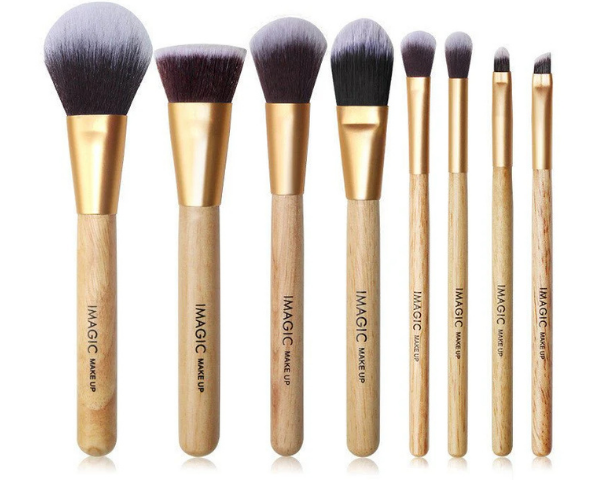 8-Piece Professional Makeup Brush Set | Soft Synthetic Cosmetic Brushes