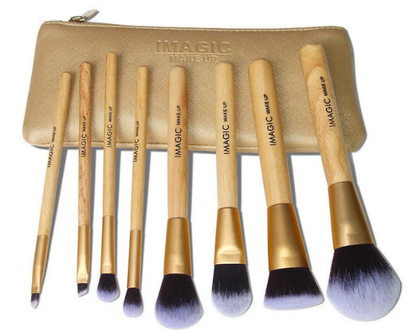 8-Piece Professional Makeup Brush Set | Soft Synthetic Cosmetic Brushes