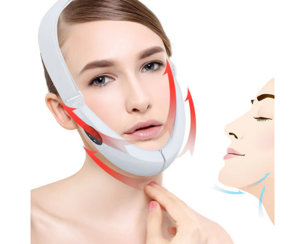 LED Face Lifting Device | Red & Blue Light Facial Massager with Vibration