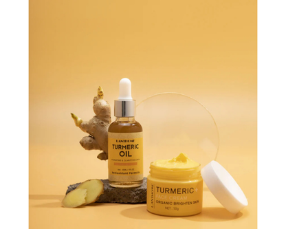 Turmeric Cream & Turmeric Oil Set | Nourishing Skin Care Duo