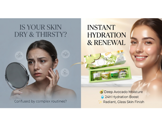 Hydrating Facial Skin Care Set 4-Piece | Moisturizing Face Care Kit UAE