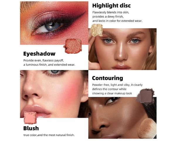 Ushas Sweet Day 9 Color Eyeshadow Palette - Long Lasting Makeup Kit Set