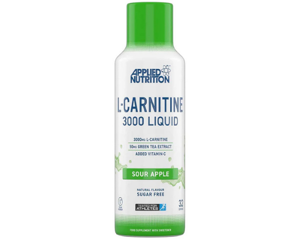 Applied Nutrition L-Carnitine 3000 Liquid | Sour Apple 480ml, for UAE
