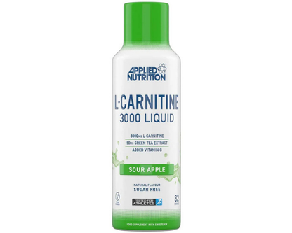 Applied Nutrition L-Carnitine 3000 Liquid | Sour Apple 480ml, for UAE