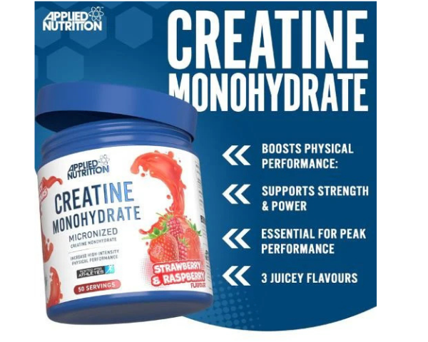 Applied Nutrition Creatine Monohydrate Powder | 250g | 50 Servings, UAE
