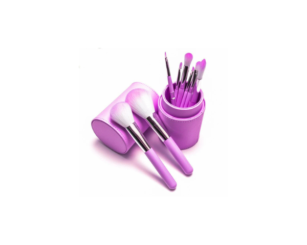 Professional Makeup Brush Set | Soft Nylon Cosmetic Brushes with Wooden Handles