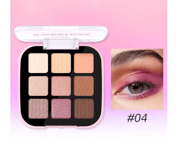 Ushas Sweet Day 9 Color Eyeshadow Palette - Long Lasting Makeup Kit Set
