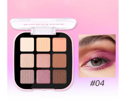 Ushas Sweet Day 9 Color Eyeshadow Palette - Long Lasting Makeup Kit Set