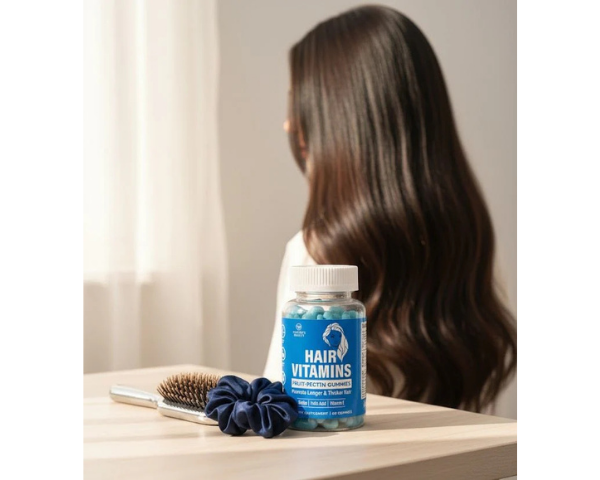 Nature's Beauty Hair Vitamins Gummies | Biotin | 60 Fruit-Pectin Gummy