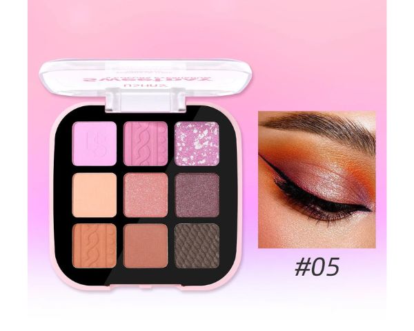 Ushas Sweet Day 9 Color Eyeshadow Palette - Long Lasting Makeup Kit Set