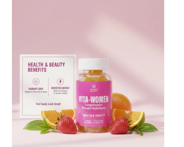 Nature's Beauty Vita-Women Multivitamin Gummies | 60 Gummies, for UAE