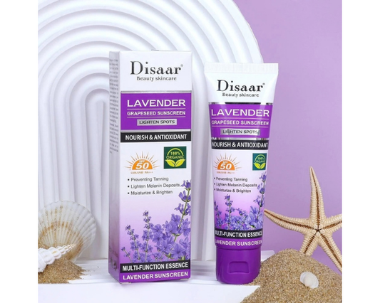 Disaar Lavender Grapeseed Sunscreen SPF 50 PA+++ UVA/UVB