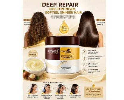 Hair Repair Collagen Treatment - Deep Nourishing Hair Mask Care for All