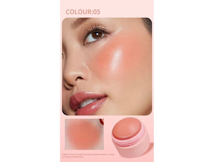 6 color blush ball face makeup