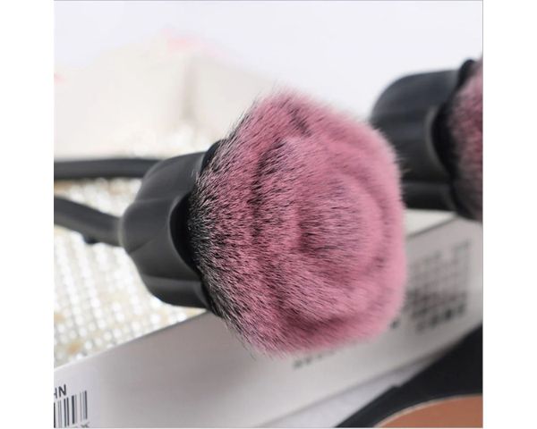Portable Soft Makeup Brush with PU Case - Face Powder & Blush Brush Set