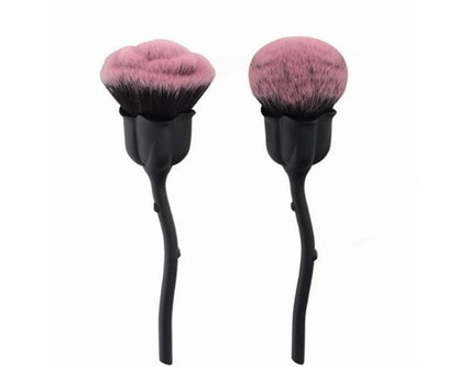Portable Soft Makeup Brush with PU Case - Face Powder & Blush Brush Set