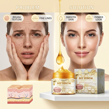 HOUKEA Bee Venom Skin Care Cream – 30g Anti-Aging Face Moisturizer