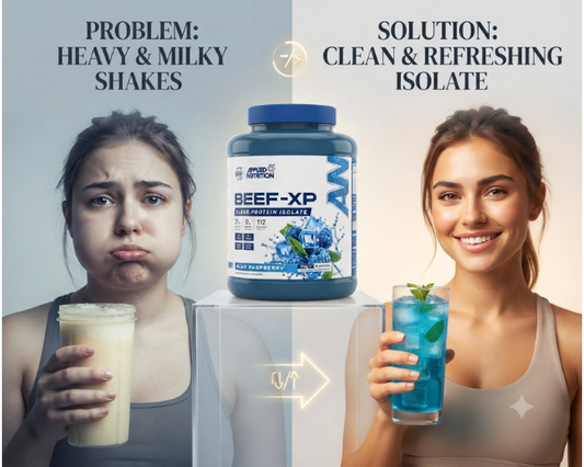 Applied Nutrition BEEF-XP Clear Protein Isolate 1.8kg with 60 servings for daily protein intake.