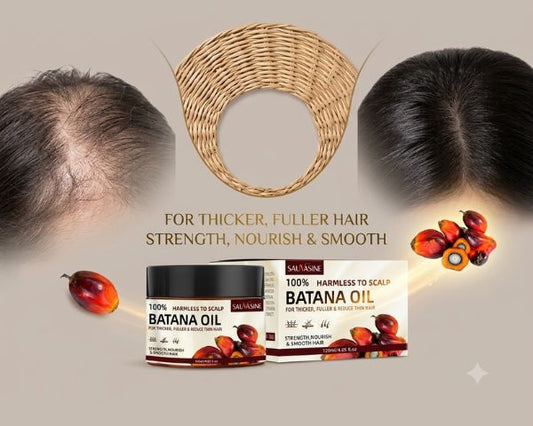 Batana Hair Oil for nourishing hair and supporting a healthy-looking scalp.