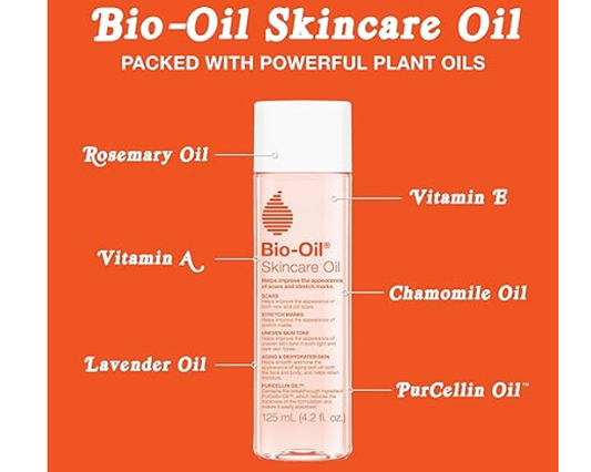 Bio-Oil Moisturizing Oil designed to soften and hydrate dry skin daily.