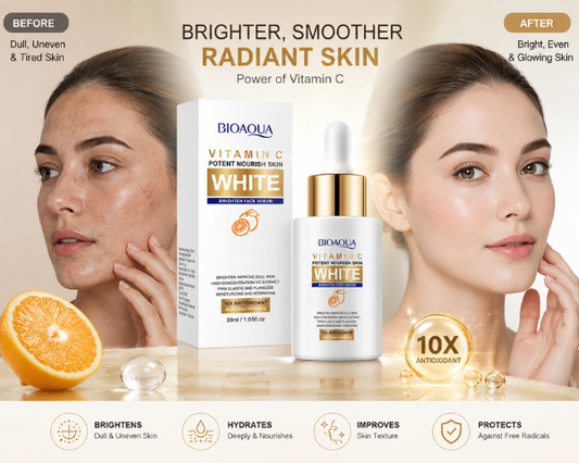 BIOAQUA brightening skin care collection designed for healthy-looking complexions.