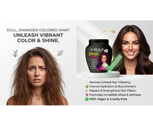 Divina Cor 2-in-1 Hair Treatment Cream and Nourishing Conditioner for hair repair.
