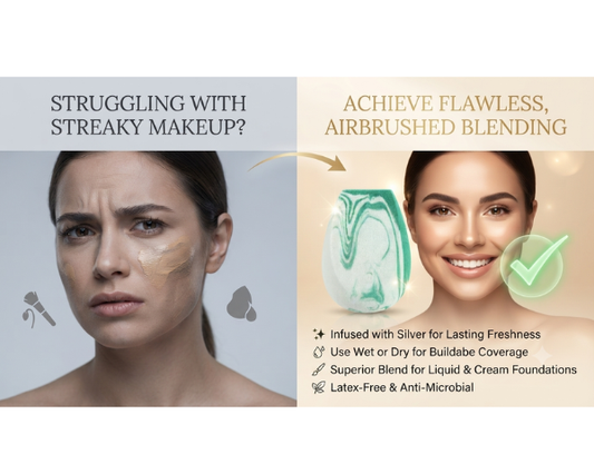 EcoTools Fresh Perfecting Blender Duo with antimicrobial makeup sponges for smooth makeup application.