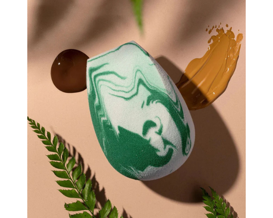 EcoTools antimicrobial makeup sponge duo designed for flawless foundation and blending.