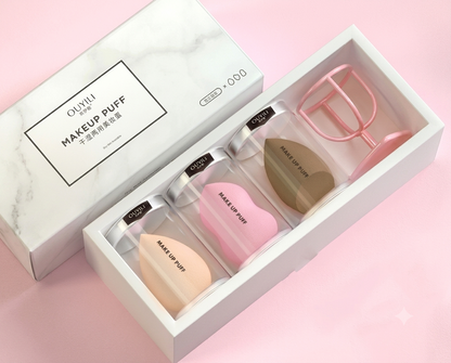 Makeup Sponge Set | Soft Beauty Blender Puffs for Liquid Cream & Powder