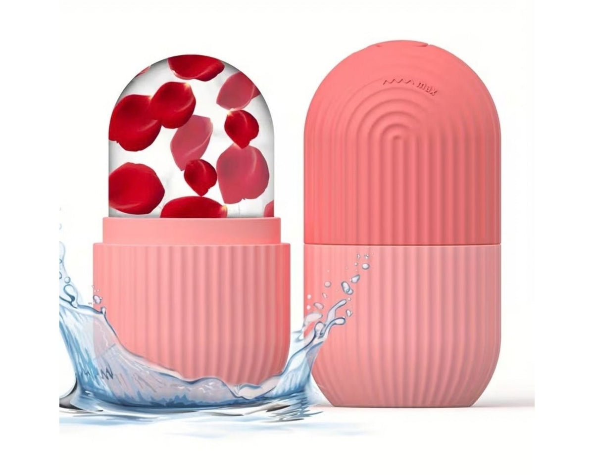 Facial ice roller cooling beauty tool