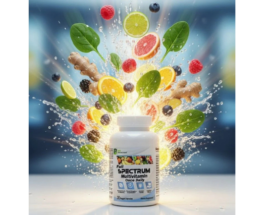 Bio Protection multivitamin featuring a full spectrum formula in 30 veggie capsules.