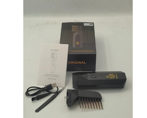 Electric hair bakhoor comb with rechargeable design for everyday hair care.