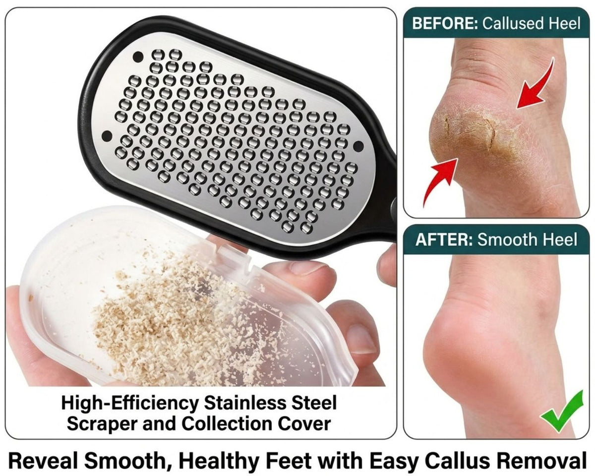 Heavy-duty stainless steel foot file tool