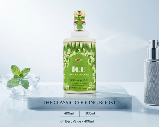 ICE Eau de Cologne with a refreshing classic fragrance for men in a stylish bottle.