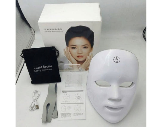 LED face mask for at home facial skincare